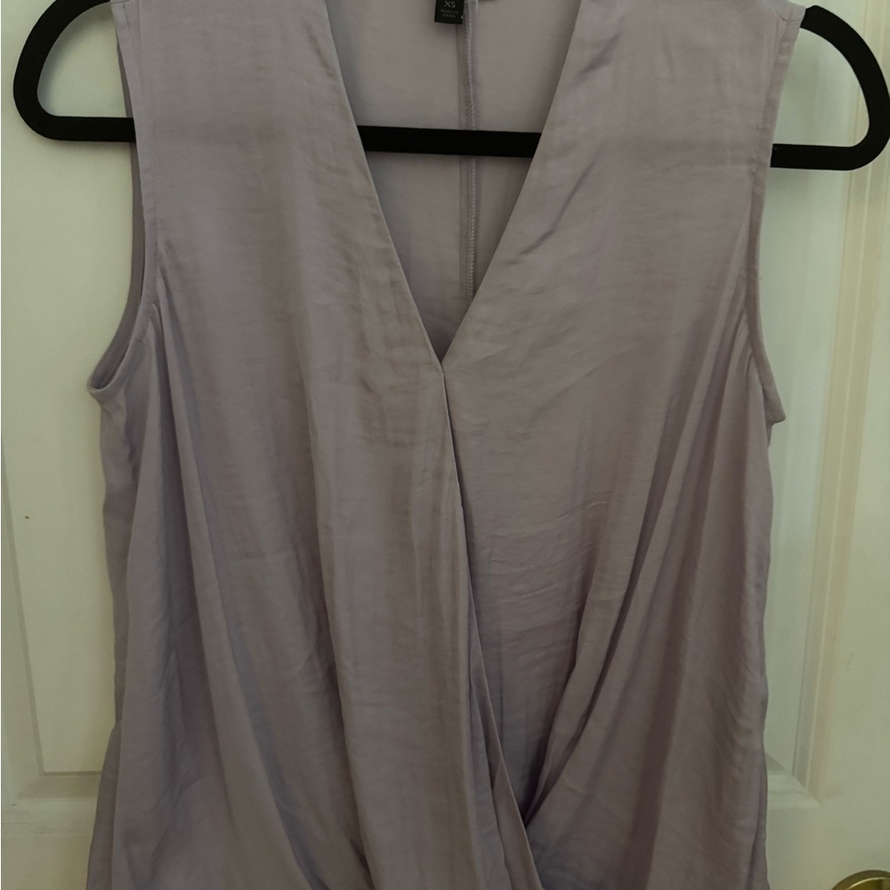 Banana Republic Lavender Draped Front Sleeveless Top
